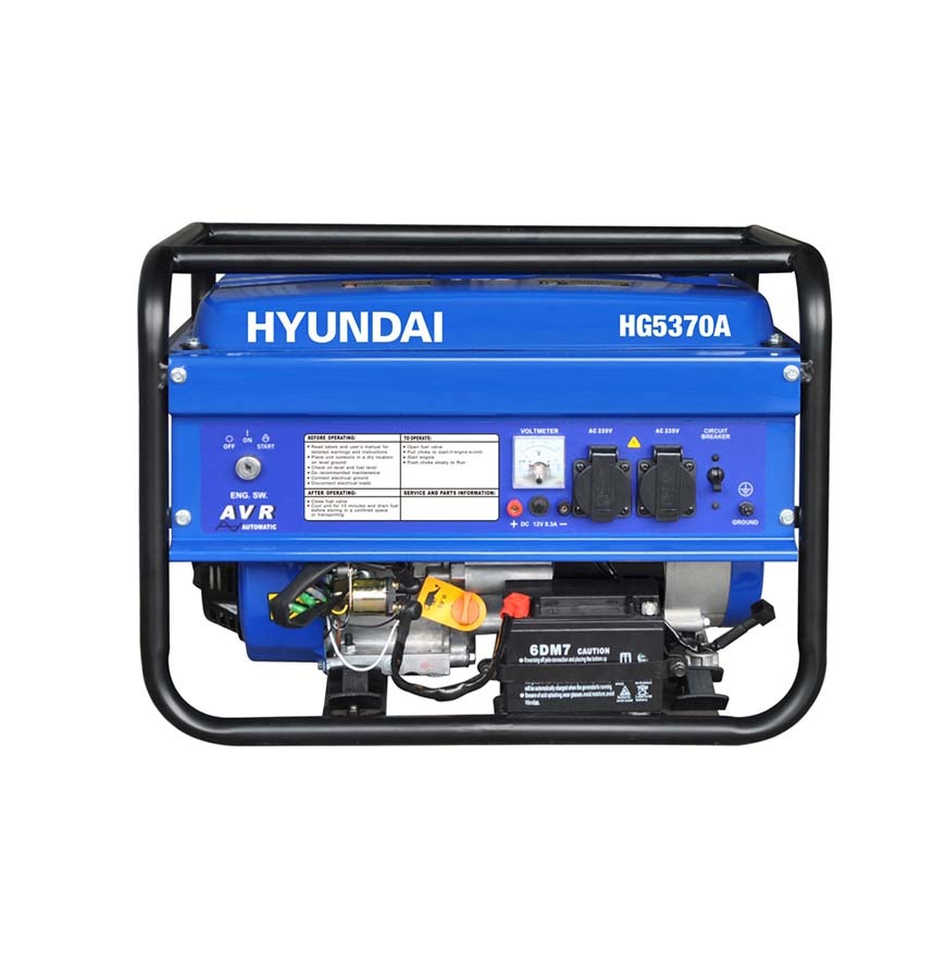 موتور برق بنزینی 3 کیلووات هیوندای مدل HG5370A 1 موتور برق بنزینی 3 کیلووات هیوندای مدل HG5370A